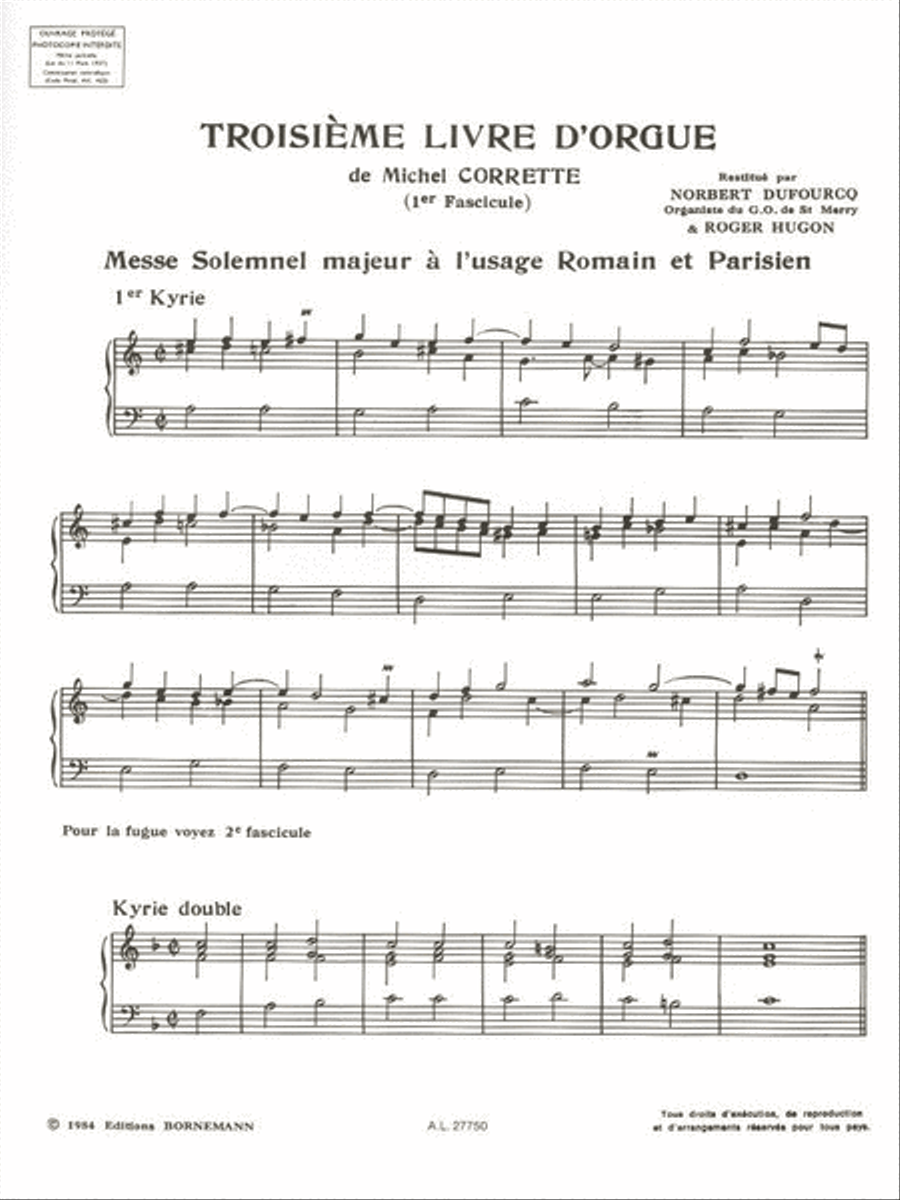 Livre D'orgue Vol.3, Part 1 (organ) Organ scores gallery preview page 2