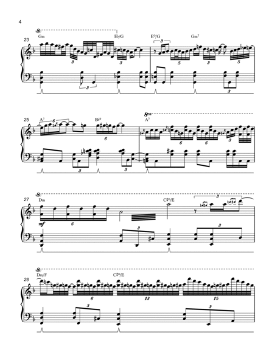 Summertime Piano Solo scores gallery preview page 4