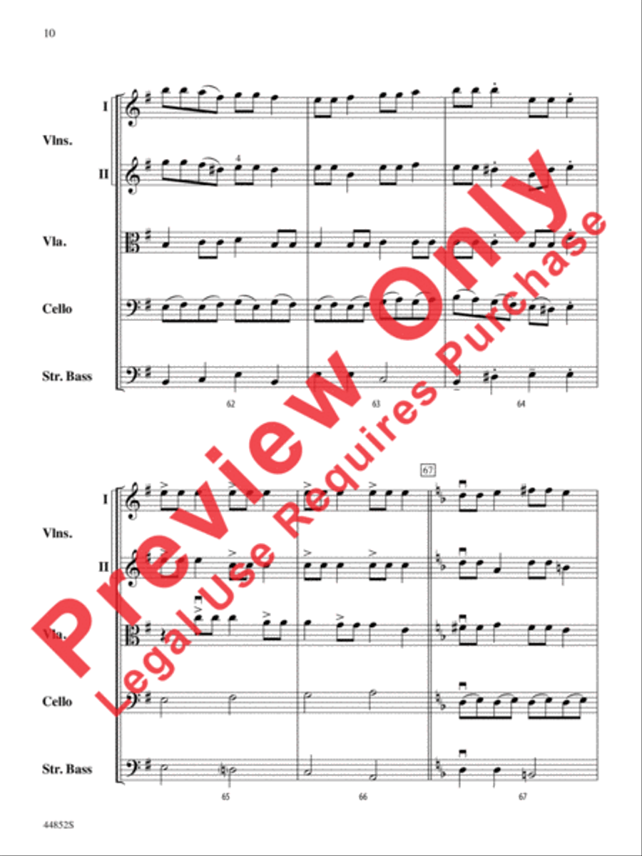 Dreidl Variants String Orchestra scores gallery preview page 23