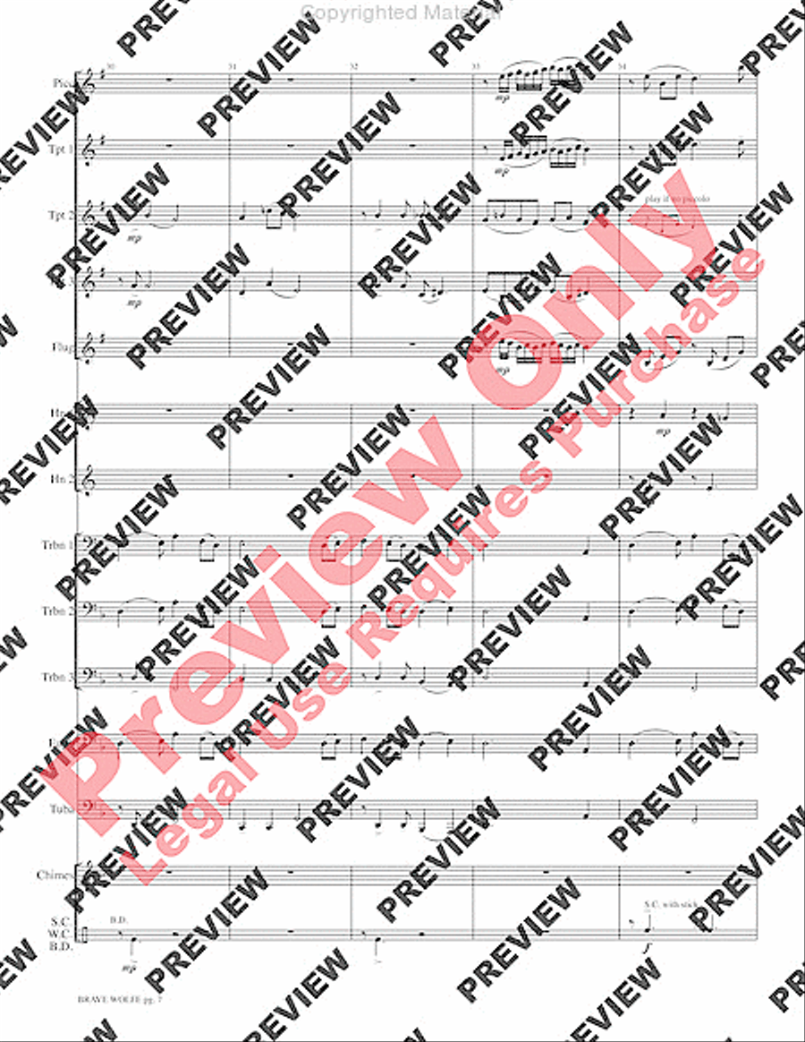 Brave Wolfe Brave Wolfe Small Ensemble scores gallery preview page 9
