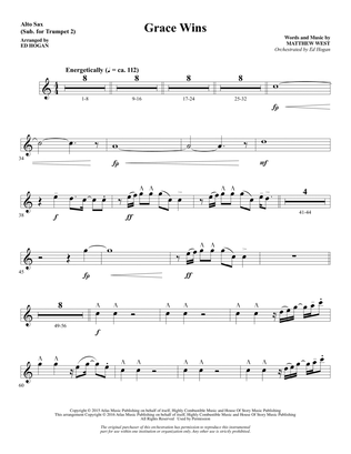 Grace Wins - Alto Sax (sub. Trumpet 2)