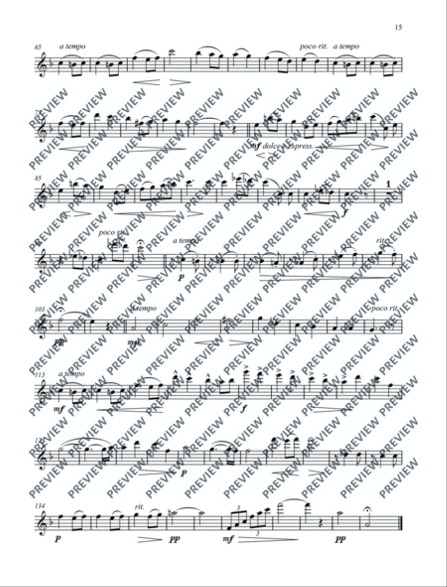 Classical Highlights for Flute Flute Solo scores gallery preview page 16
