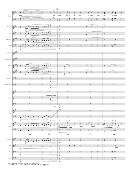 Christ, The Solid Rock - Full Score