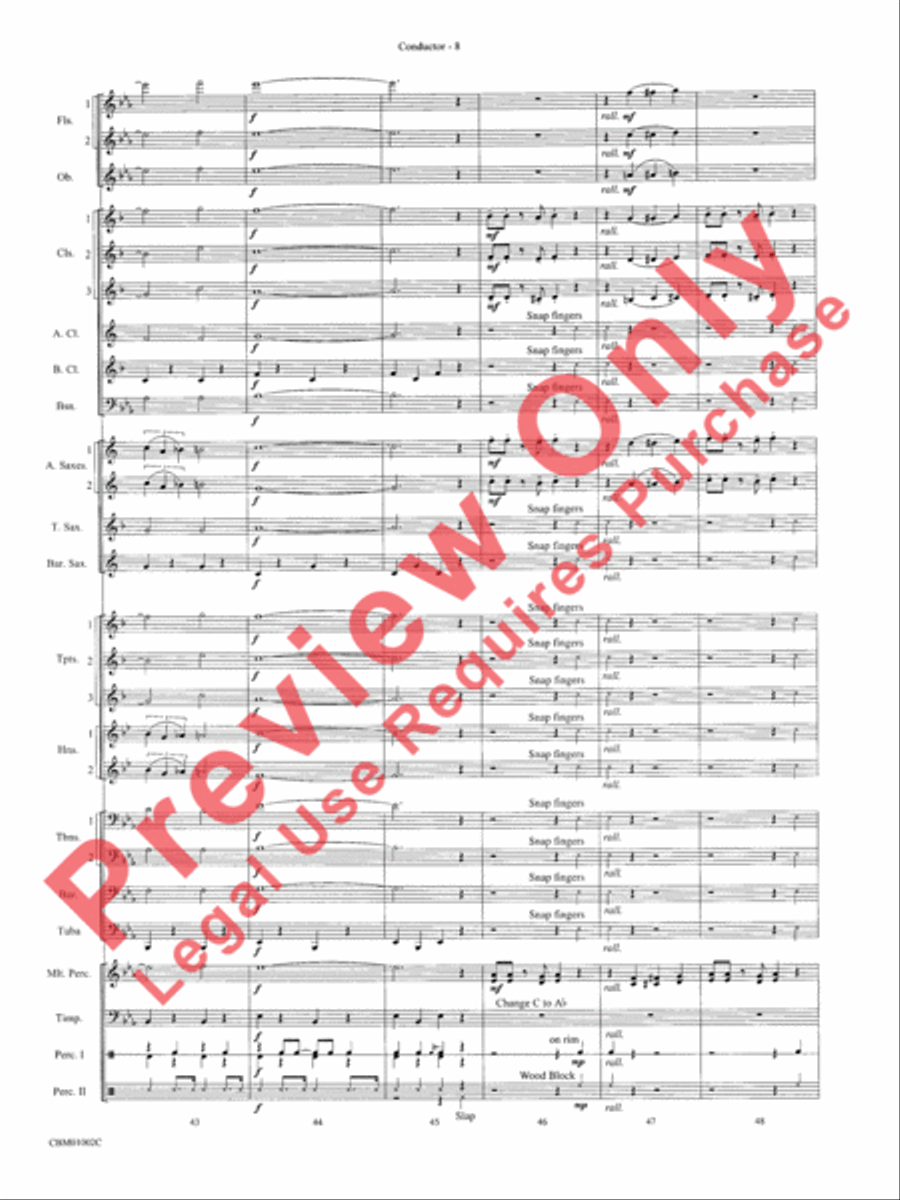 Chicago! (from the Musical Chicago!) Concert Band scores gallery preview page 11