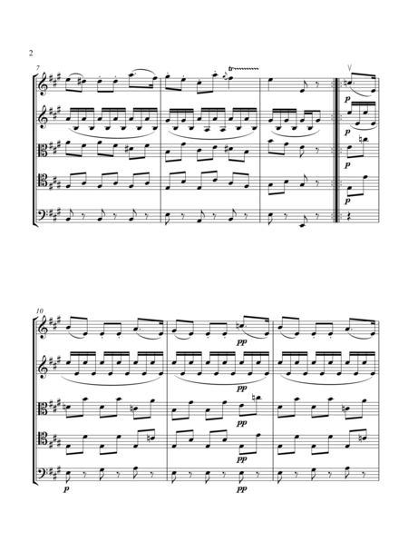 Boccherini - Minuet in A major for string Quintet