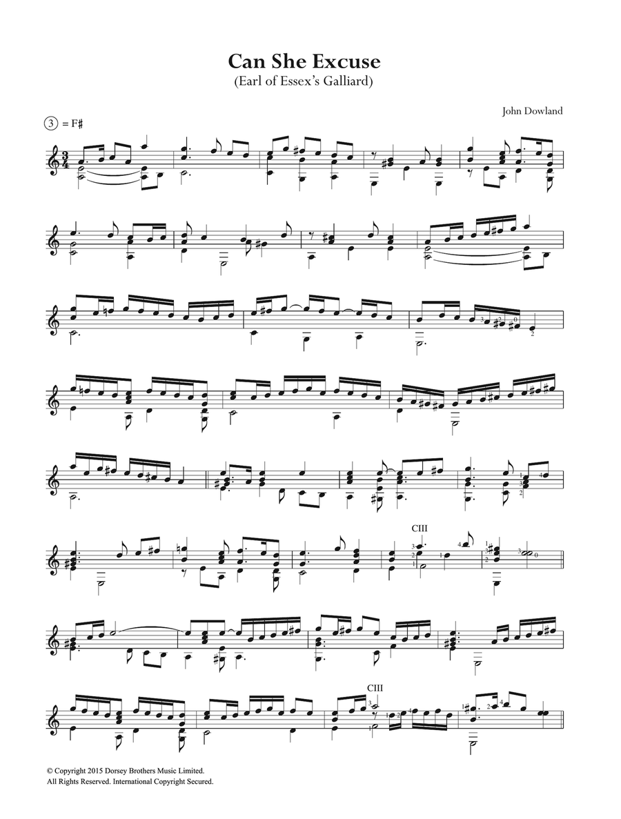 Can She Excuse Acoustic Guitar scores gallery preview page 1