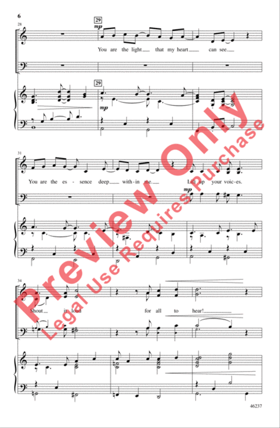 Sing to the World 4-Part scores gallery preview page 6