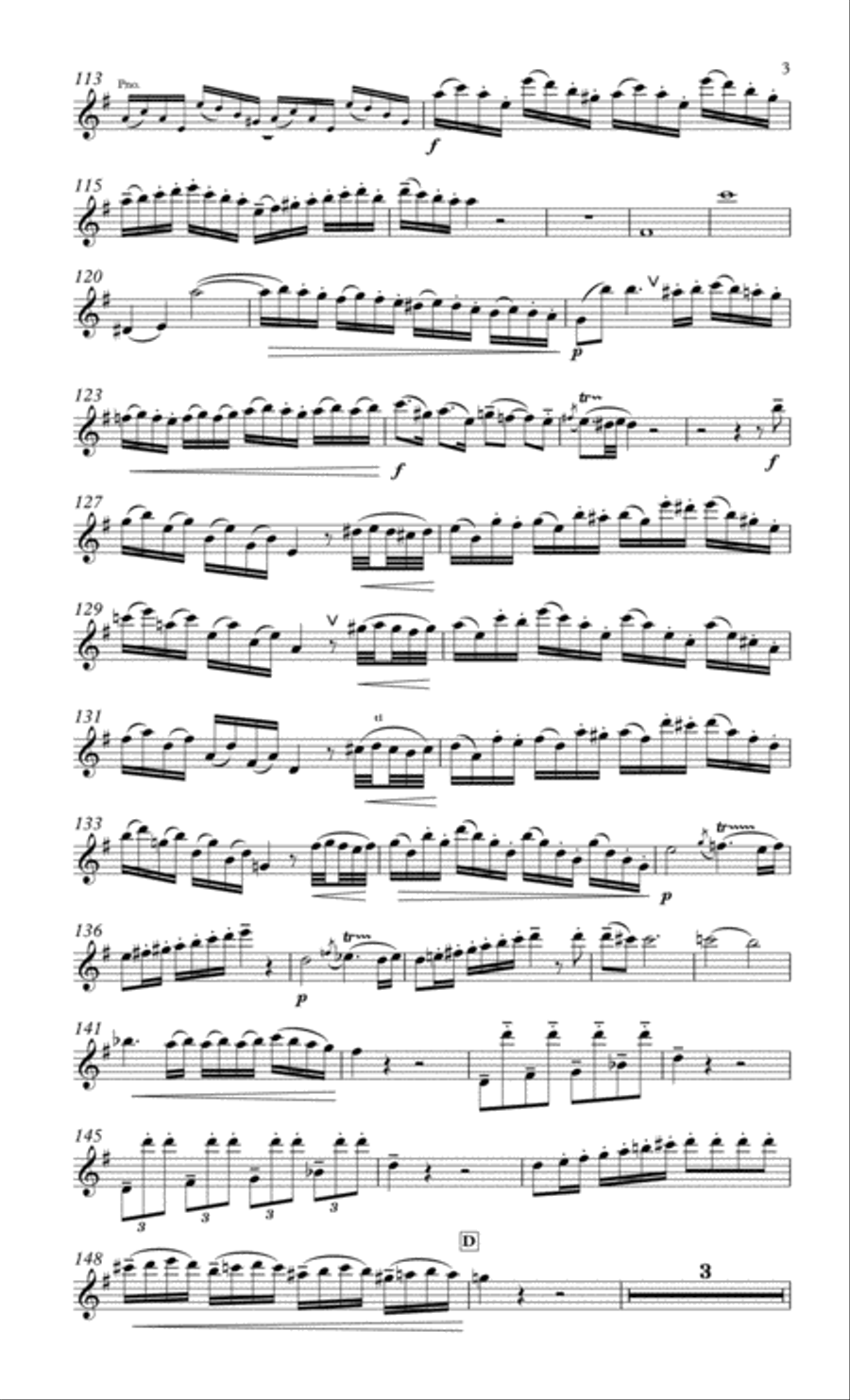 Mozart Concerto 1 in G for flute & piano Flute Solo scores gallery preview page 4