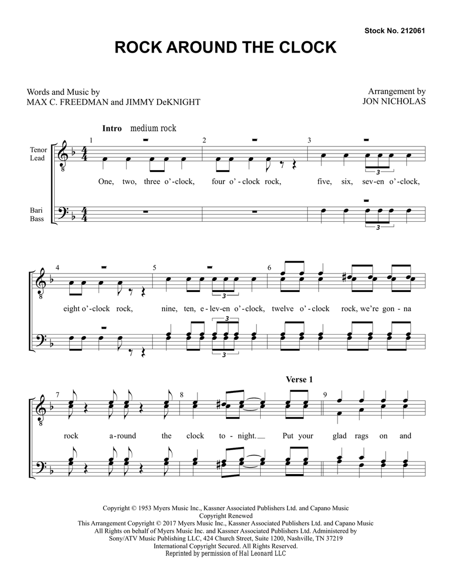 Rock Around The Clock (arr. Jon Nicholas)