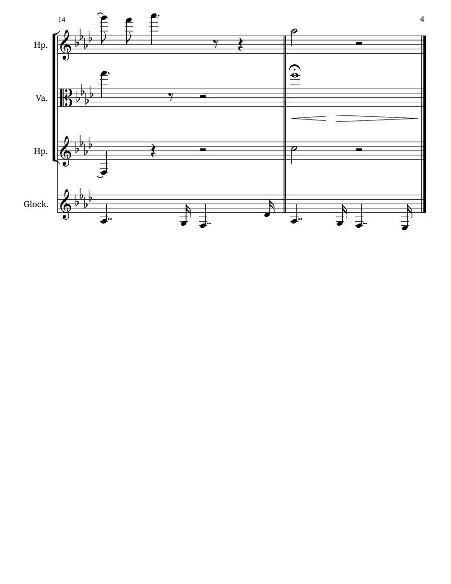 Children's Musing 16 Children's Musing 16 Small Ensemble scores gallery preview page 4