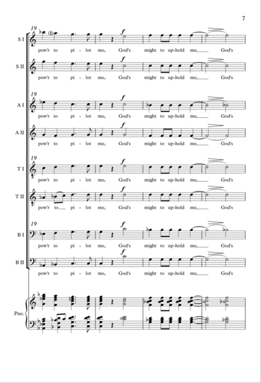 Prayer of St. Patrick SSAATTBB scores gallery preview page 6