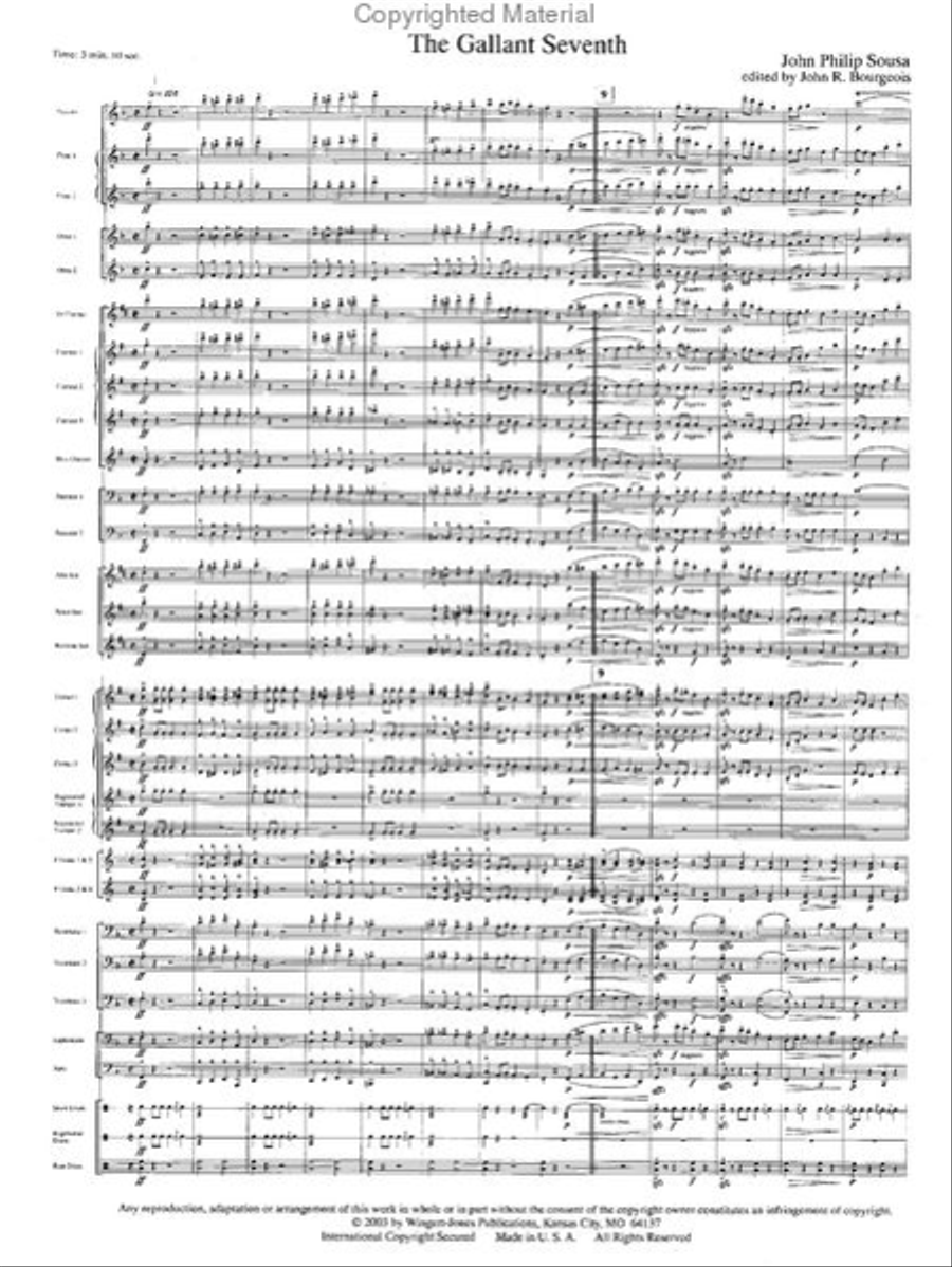 The Gallant Seventh Concert Band scores gallery preview page 2