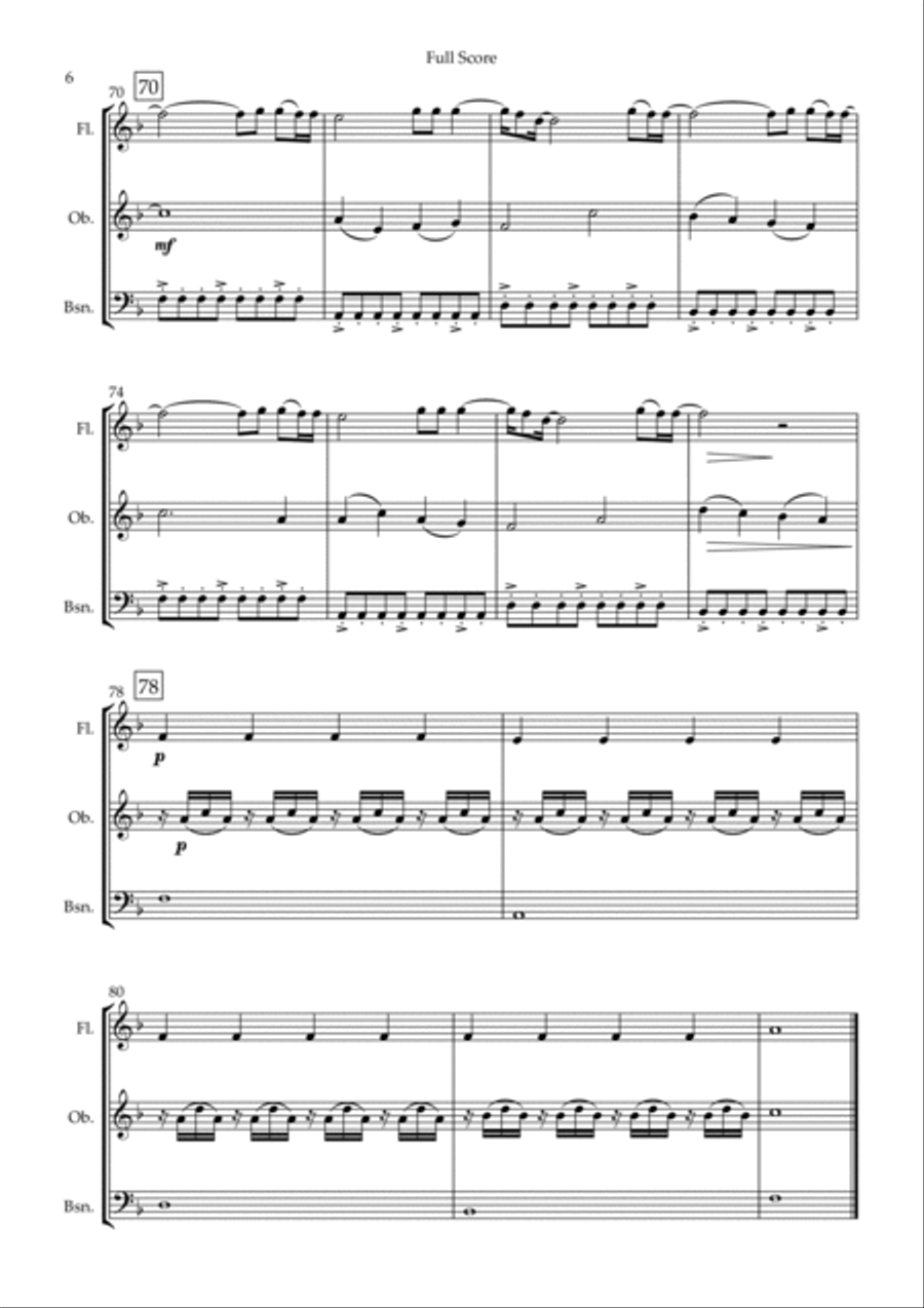 You Say Woodwind Trio scores gallery preview page 6