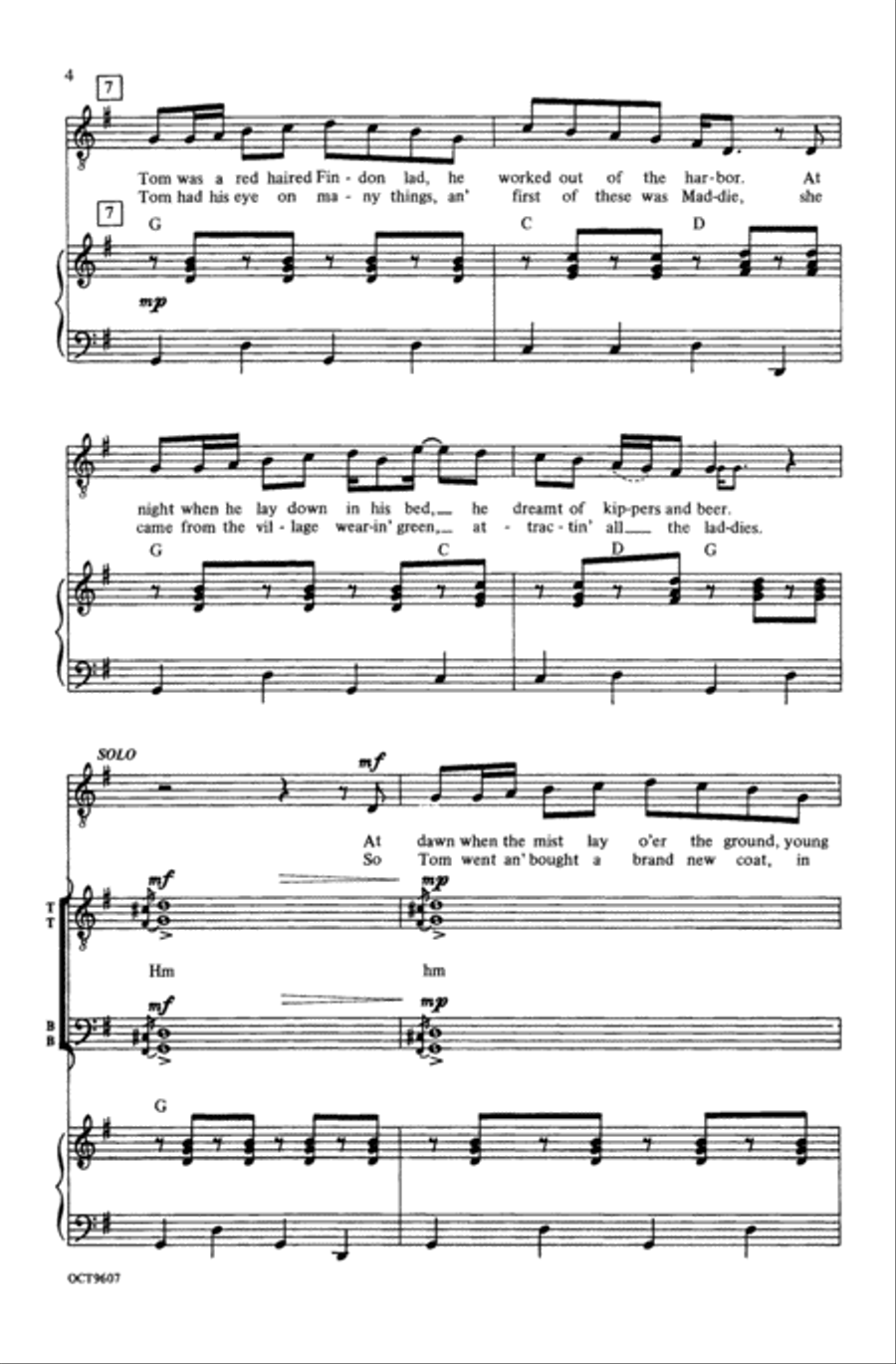 Finnan Haddie (from Celtic Songs) Choir scores gallery preview page 3
