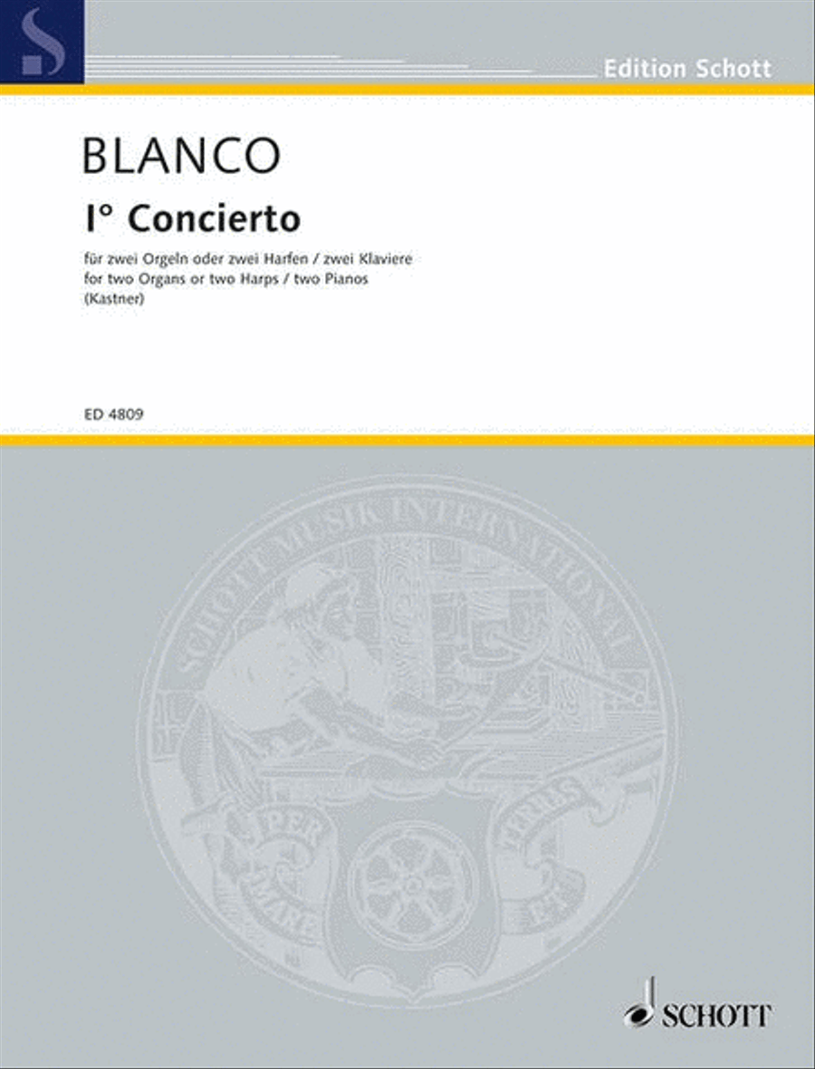 One Concerto for two Organs Harp scores gallery preview page 1