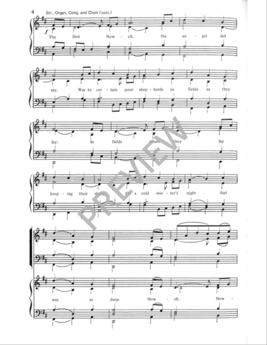 The First Nowell The First Nowell 4-Part scores gallery preview page 4