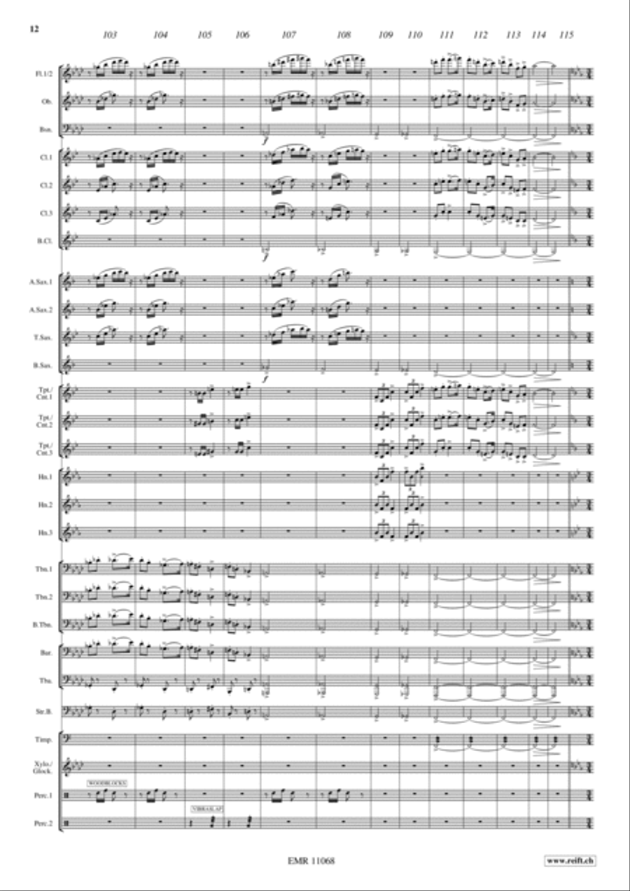 Stephen Foster Medley Concert Band scores gallery preview page 13