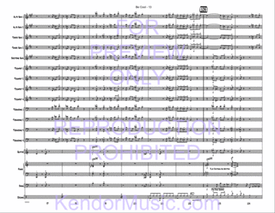 Be Cool Jazz Ensemble scores gallery preview page 15