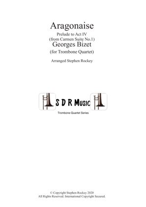 Book cover for Aragonaise from Carmen for Trombone Quartet