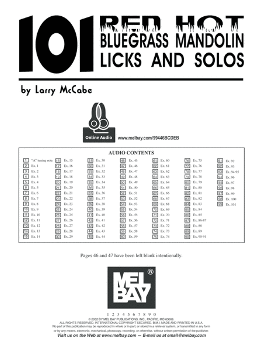 101 Red Hot Bluegrass Mandolin Licks & Solos Bluegrass Fiddle scores gallery preview page 2
