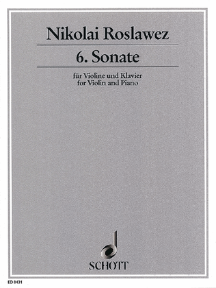 Book cover for Sonata 6 Violin/piano