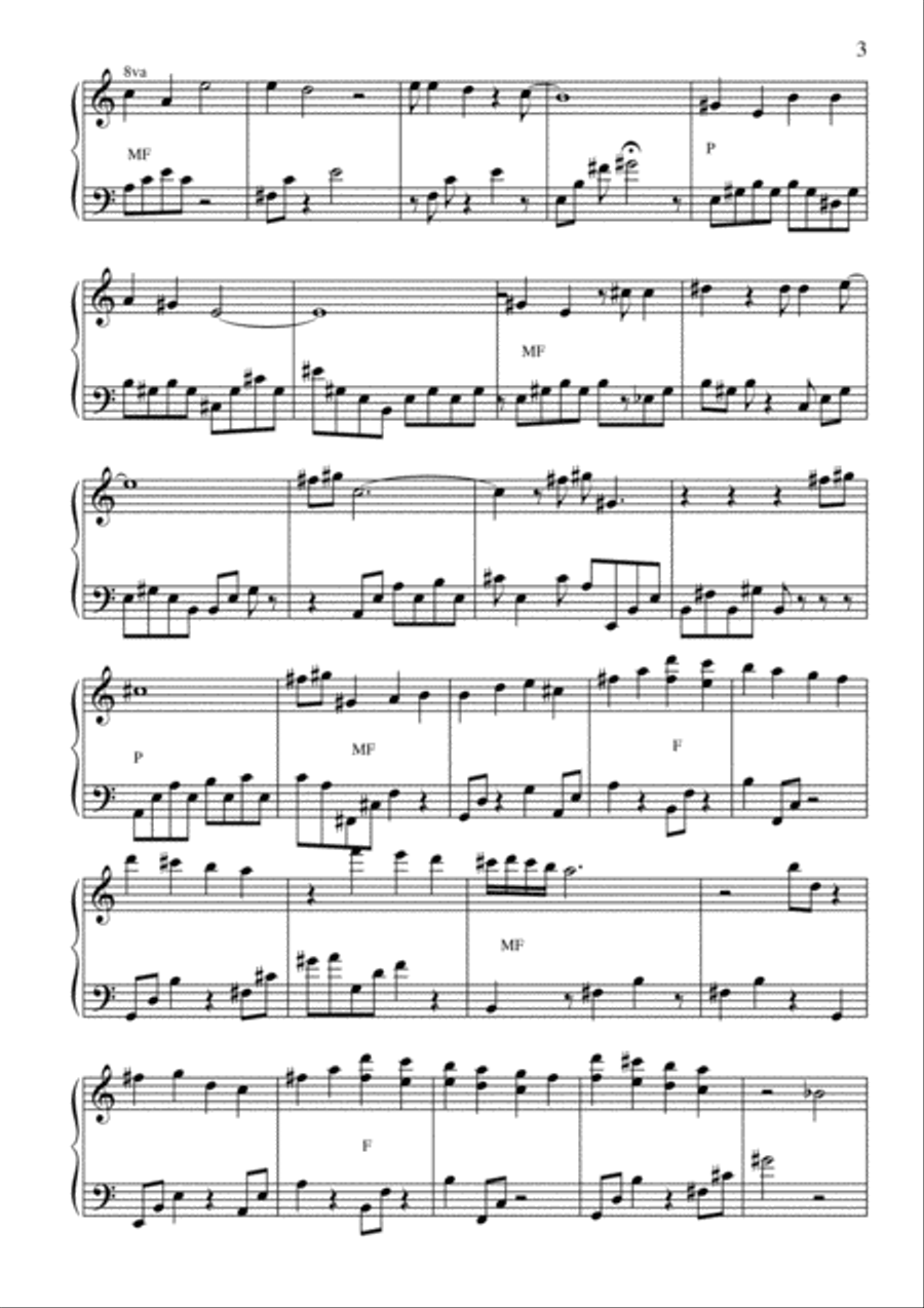 Times Like These Piano Solo scores gallery preview page 3