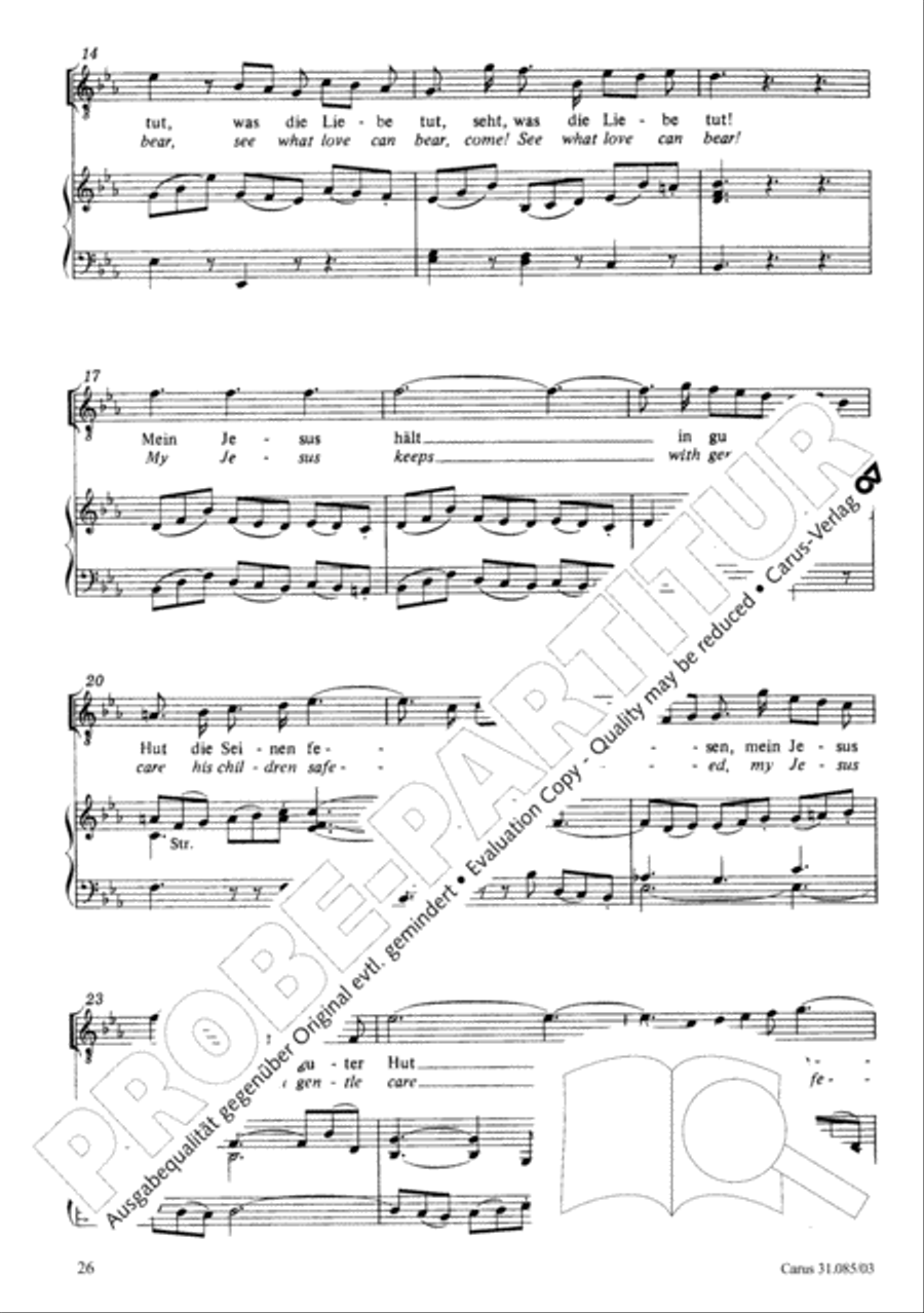 He tends the sheep most well (Ich bin ein guter Hirt) 4-Part scores gallery preview page 27