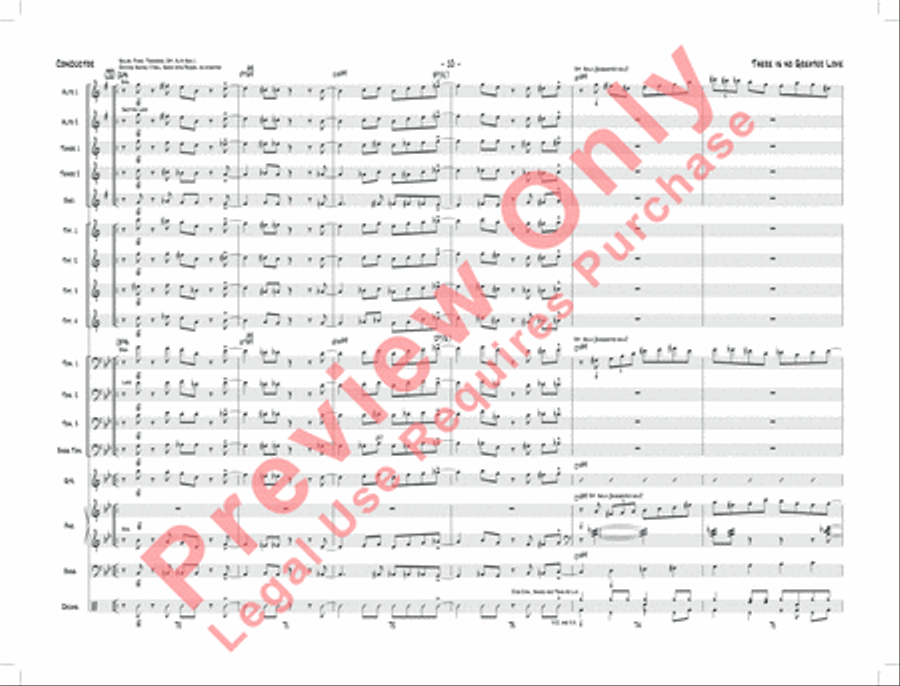 There Is No Greater Love Jazz Ensemble scores gallery preview page 13
