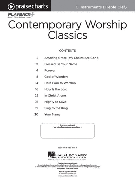 Contemporary Worship Classics image number null