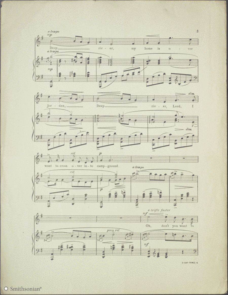 Deep River Piano, Vocal scores gallery preview page 3
