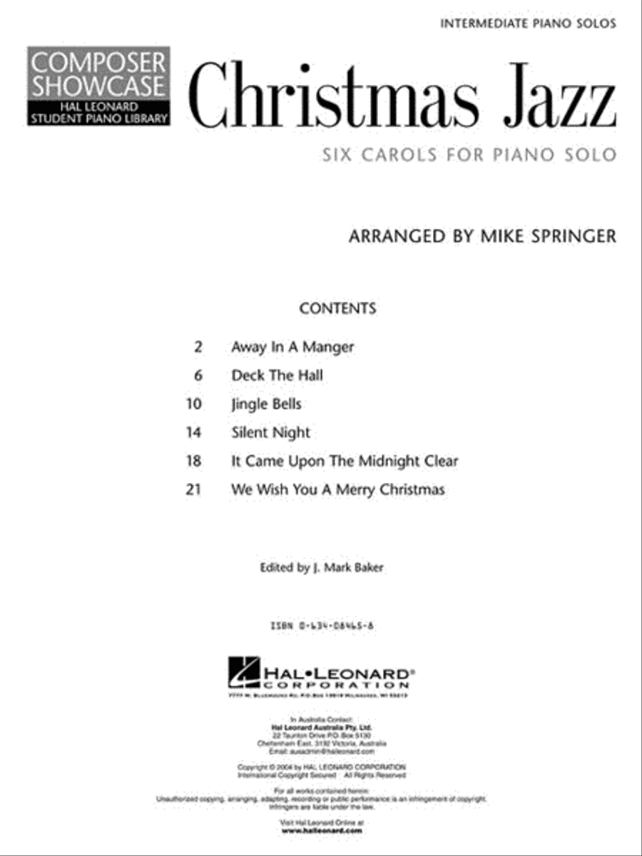 Christmas Jazz Christmas Jazz Piano Method scores gallery preview page 2