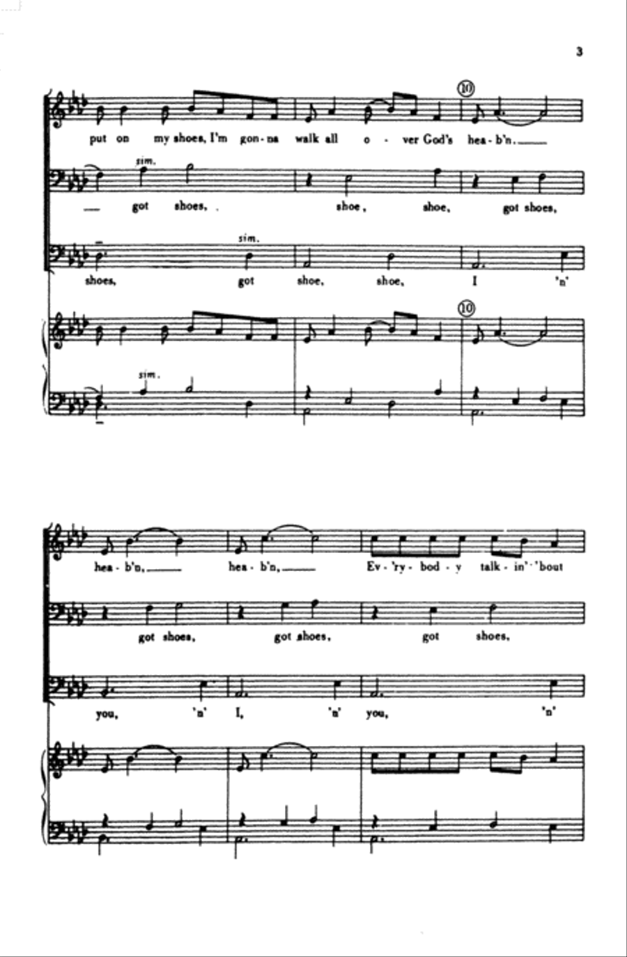 I Got Shoes Choir scores gallery preview page 2