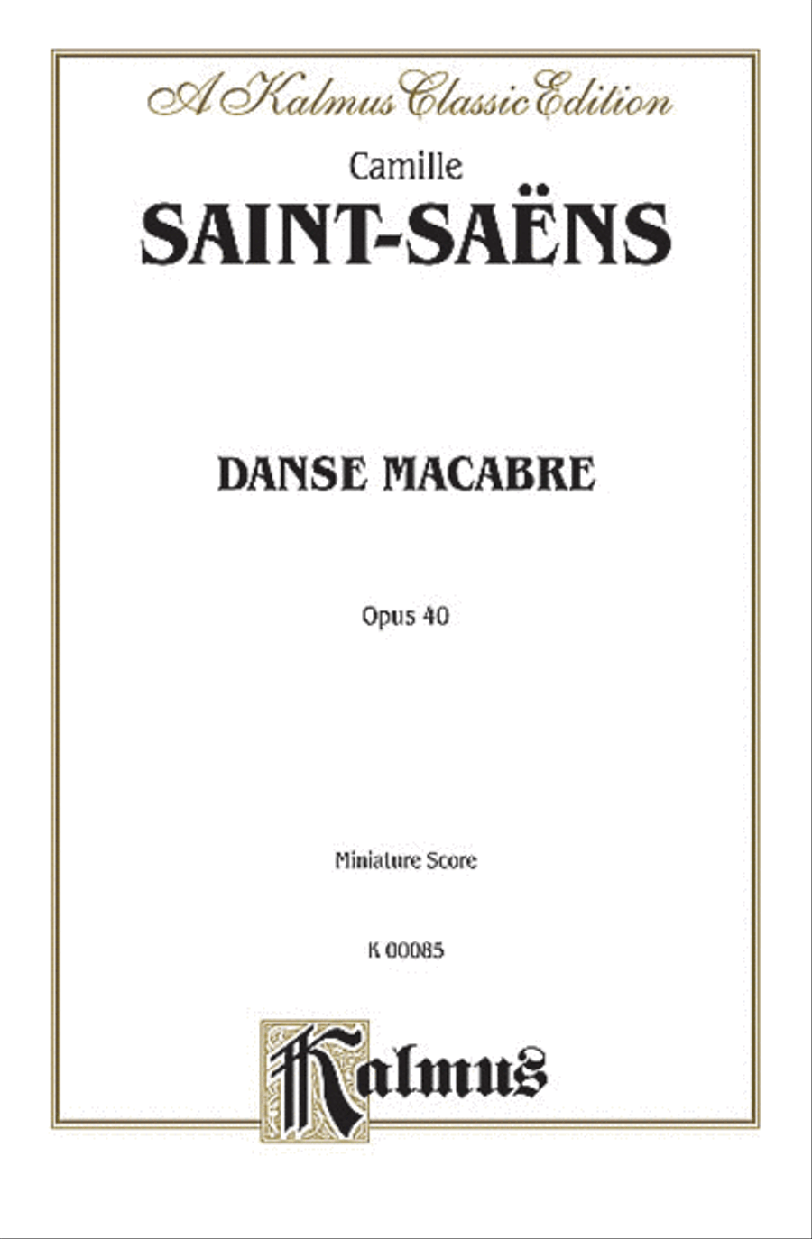 Danse Macabre, Op. 40 Full Orchestra scores gallery preview page 1