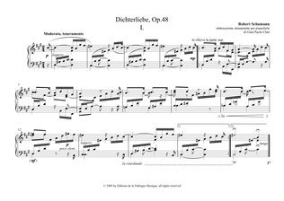 Book cover for Dichterliebe, opus 48 arranged for solo piano