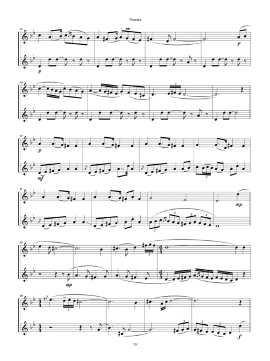 Ten Klezmer Duos, Volume 1 Clarinet Duet scores gallery preview page 5