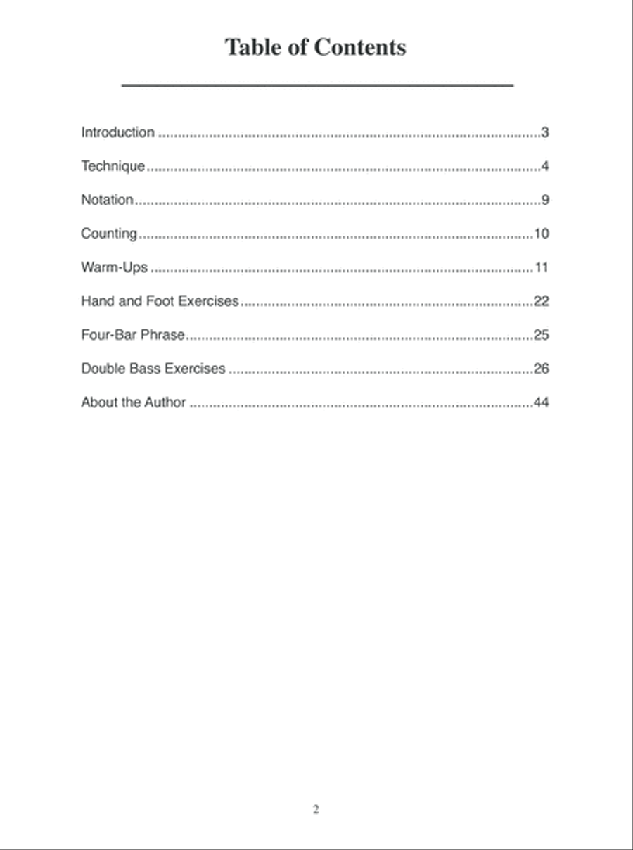 Double Basics Complete Double Bass Drum Double Bass scores gallery preview page 3