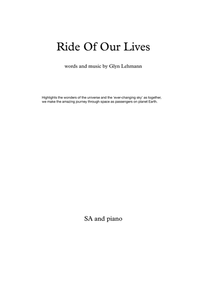 Ride Of Our Lives image number null