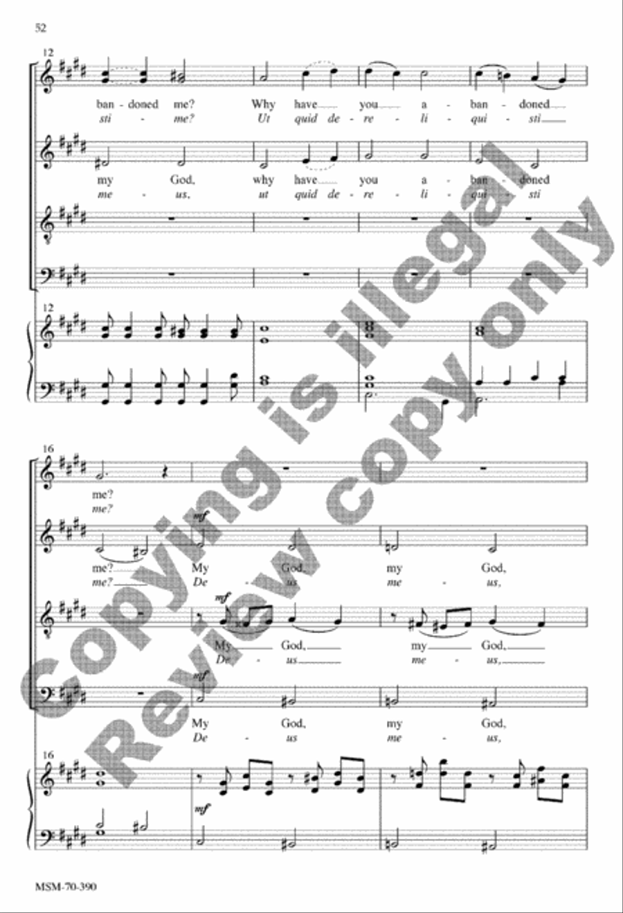 Seven Last Words Seven Last Words 4-Part scores gallery preview page 68