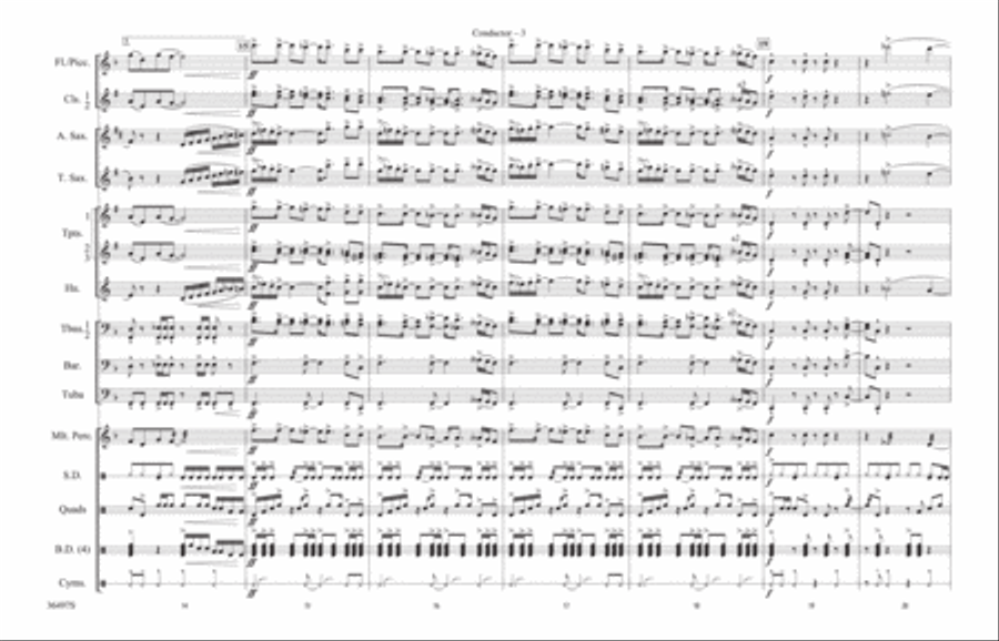 Kashmir: Score Marching Band scores gallery preview page 3