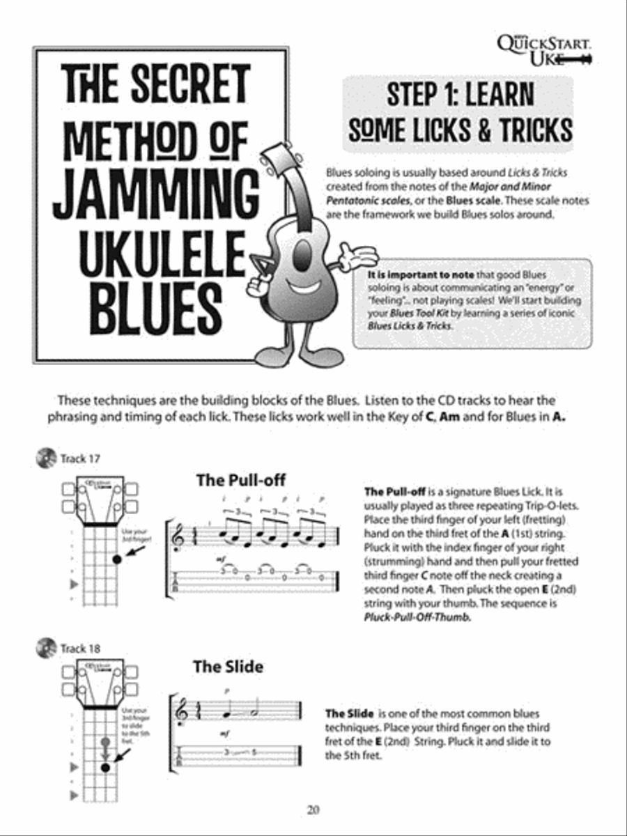 Kev's QuickStart Ukulele Blues Electric Guitar scores gallery preview page 5