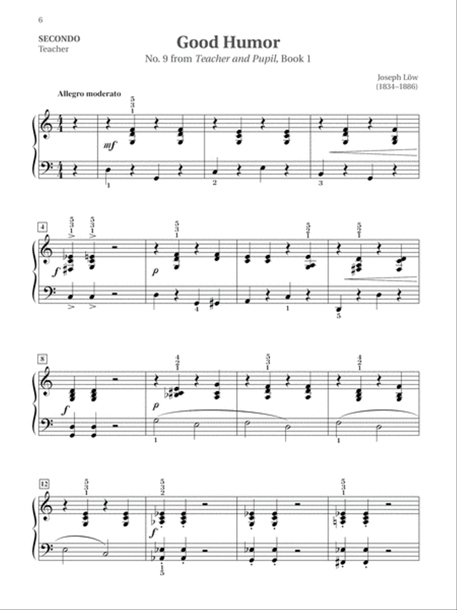 Easy Classical Piano Duets for Teacher and Student, Book 2 Small Ensemble scores gallery preview page 8