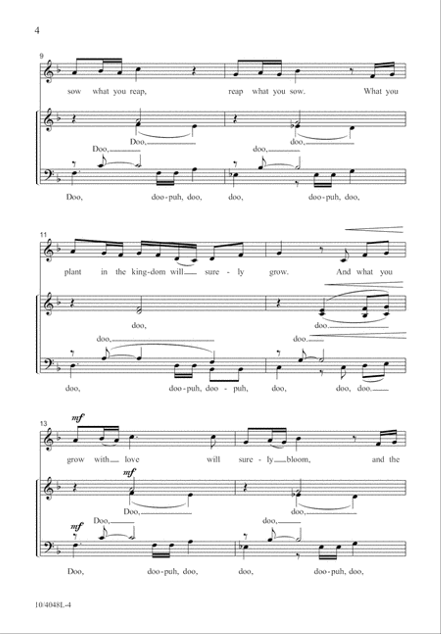 Reap What You Sow 4-Part scores gallery preview page 5