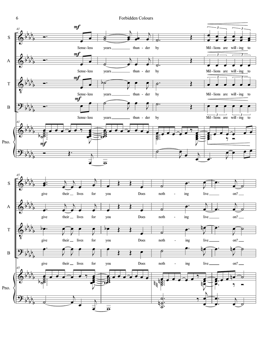 Forbidden Colours Divisi scores gallery preview page 6