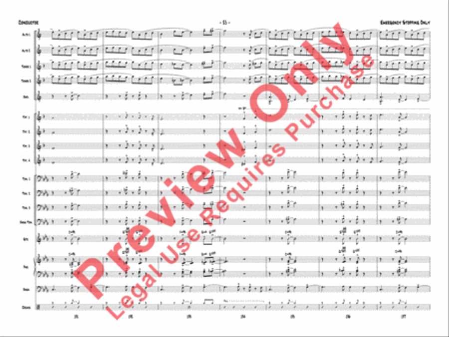 Emergency Stopping Only Jazz Ensemble scores gallery preview page 28