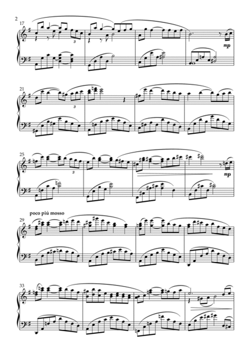 "Violette" (A Love Theme) For Solo Piano. image number null