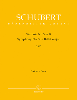 Symphony, No. 5 B flat major D 485