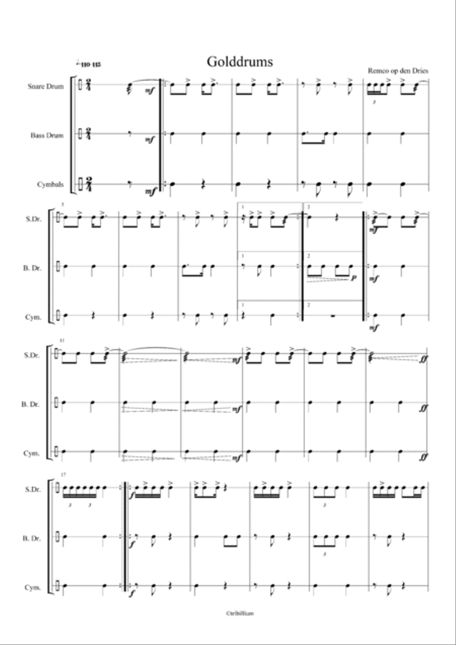 Golddrums Percussion scores gallery preview page 2