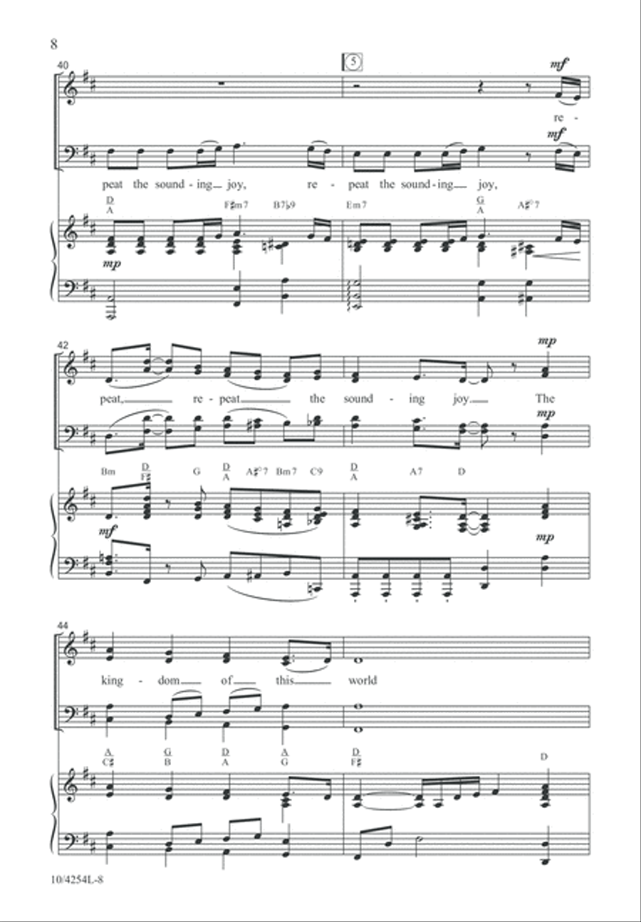 Joy Hallelujah! 4-Part scores gallery preview page 9