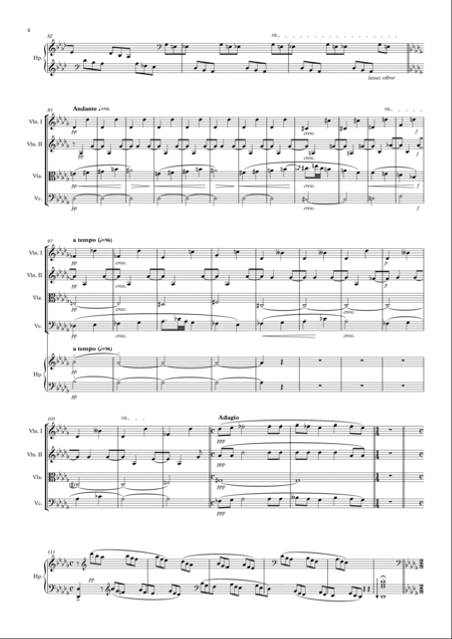 In the mists (V mlhách) Chamber Orchestra scores gallery preview page 4