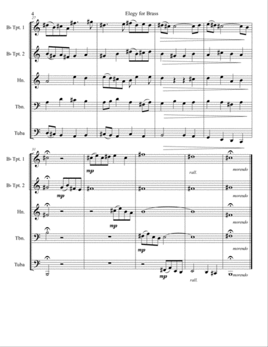 Elegy for Brass Quintet image number null